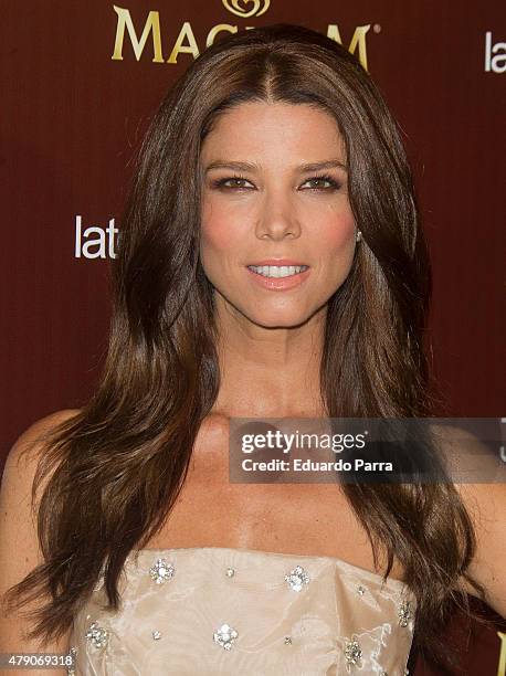 Actress Juana Acosta attends dipping party by Magnum photocall at Oscar hotel on June 30, 2015 in Madrid, Spain.