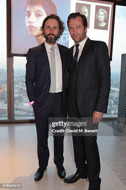 Artist Craig Wylie and James Purefoy attend the Future Dreams Midsummer Night Party at SushiSamba on June 30, 2015 in London, England.