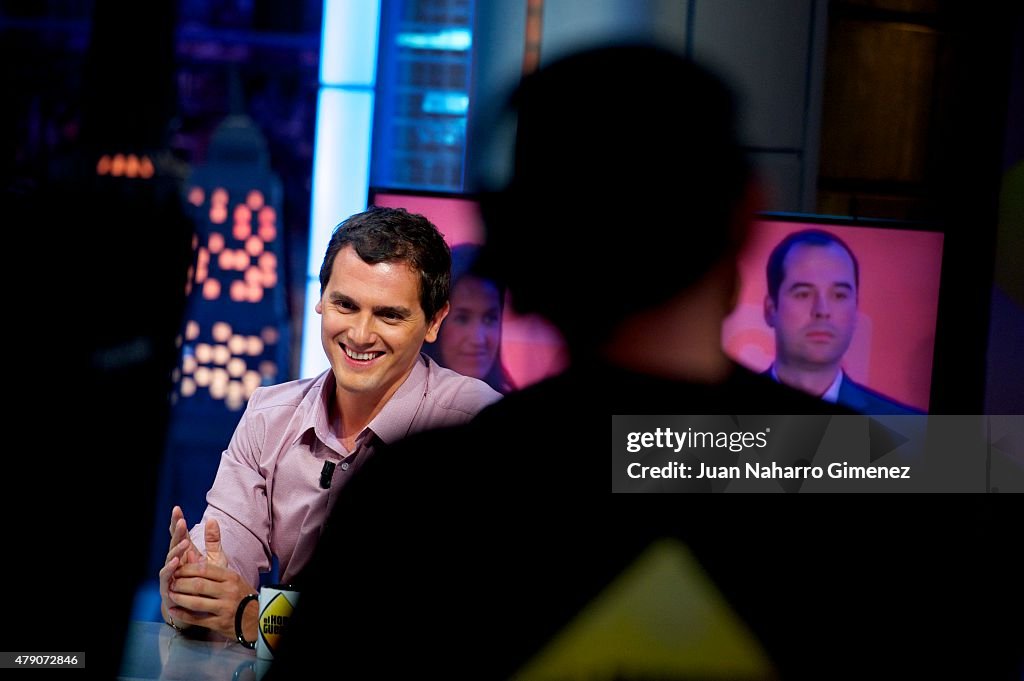 Albert Rivera Attends 'El Hormiguero' Tv Show