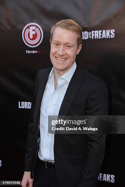 Actor Wayne Bastrup attends the movie premiere of Alki David's Lord Of The Freaks at the Egyptian Theatre on June 29, 2015 in Hollywood, California.