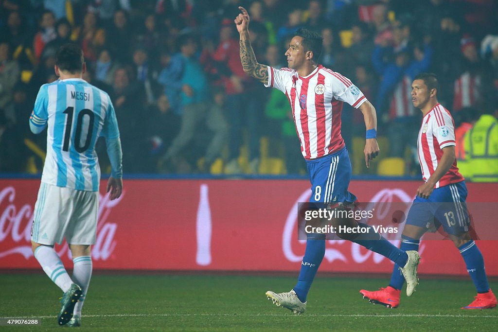 Argentina v Paraguay: Semi Final - 2015 Copa America Chile