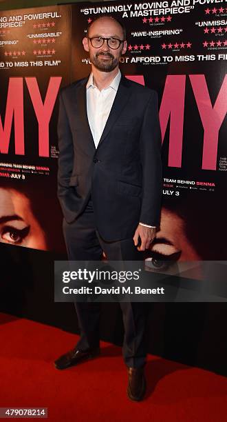 James Gay-Rees attends the UK Premiere of "Amy" at the Picturehouse Central on June 30, 2015 in London, England.