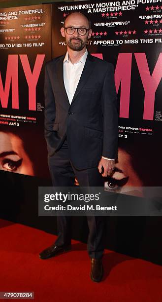 James Gay-Rees attends the UK Premiere of "Amy" at the Picturehouse Central on June 30, 2015 in London, England.