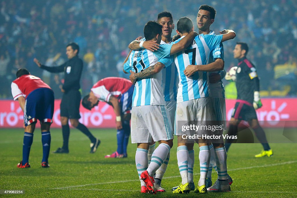 Argentina v Paraguay: Semi Final - 2015 Copa America Chile