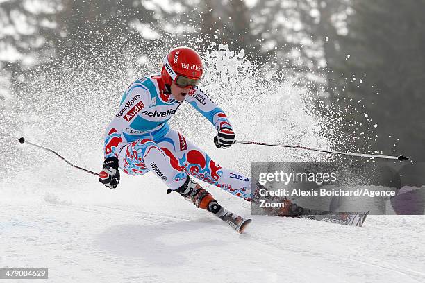 Anemone Marmottan of France competes during the Audi FIS Alpine Ski World Cup Finals Women's Giant Slalom on March 16, 2014 in Lenzerheide,...