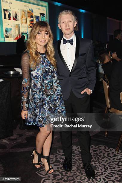 Actress Jennette McCurdy and Founder and CEO of Thirst Project Seth Maxwell attend the 6th Annual Thirst Gala at The Beverly Hilton Hotel on June 30,...