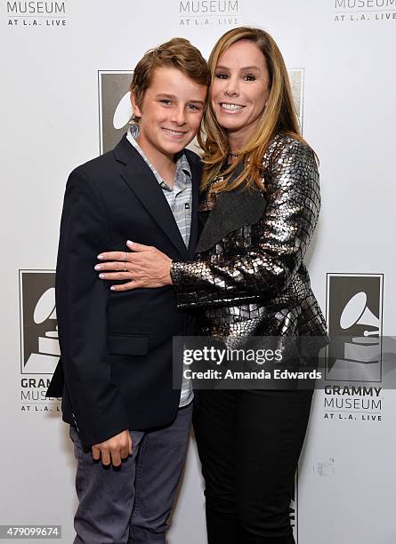 Television personality Melissa Rivers and her son Cooper Endicott attend the An Evening With Melissa Rivers event at The GRAMMY Museum on June 30,...