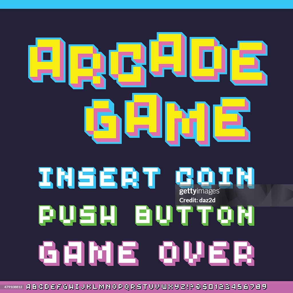 Clásico fuente de videojuegos