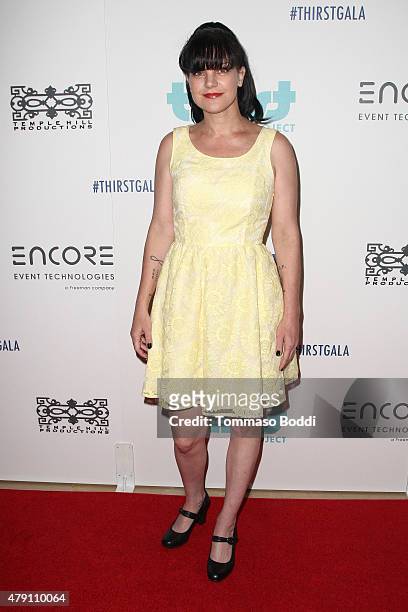 Actress Pauley Perrette attends the 6th Annual Thirst Gala held at The Beverly Hilton Hotel on June 30, 2015 in Beverly Hills, California.
