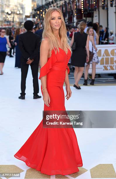 Lauren Pope attends the European Premiere of "Magic Mike XXL" at Vue West End on June 30, 2015 in London, England.