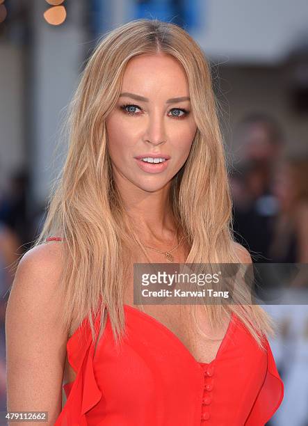Lauren Pope attends the European Premiere of "Magic Mike XXL" at Vue West End on June 30, 2015 in London, England.