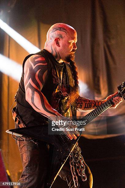 Kerry King of Slayer performs at Mayhem Festival at White River Amphitheater on June 30, 2015 in Enumclaw, Washington.