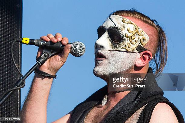 Kissing Candice performs at Mayhem Festival at White River Amphitheater on June 30, 2015 in Enumclaw, Washington.
