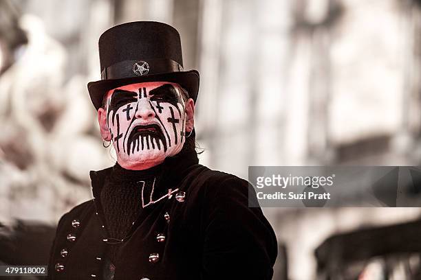 King Diamond performs at Mayhem Festival at White River Amphitheater on June 30, 2015 in Enumclaw, Washington.