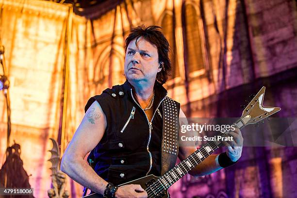 King Diamond performs at Mayhem Festival at White River Amphitheater on June 30, 2015 in Enumclaw, Washington.