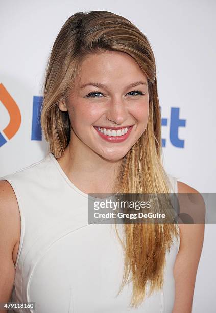 Actress Melissa Benoist arrives at the 6th Annual Thirst Gala at The Beverly Hilton Hotel on June 30, 2015 in Beverly Hills, California.