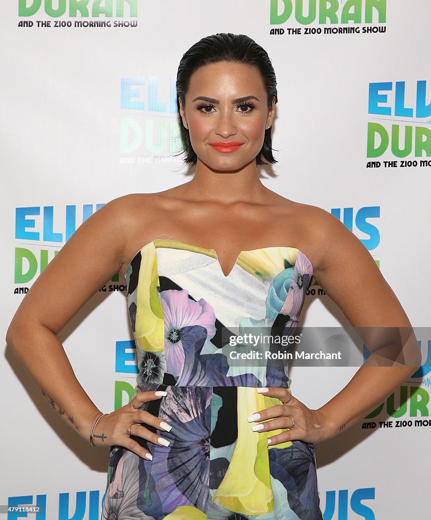 Demi Lovato Visits "The Elvis Duran Z100 Morning Show"