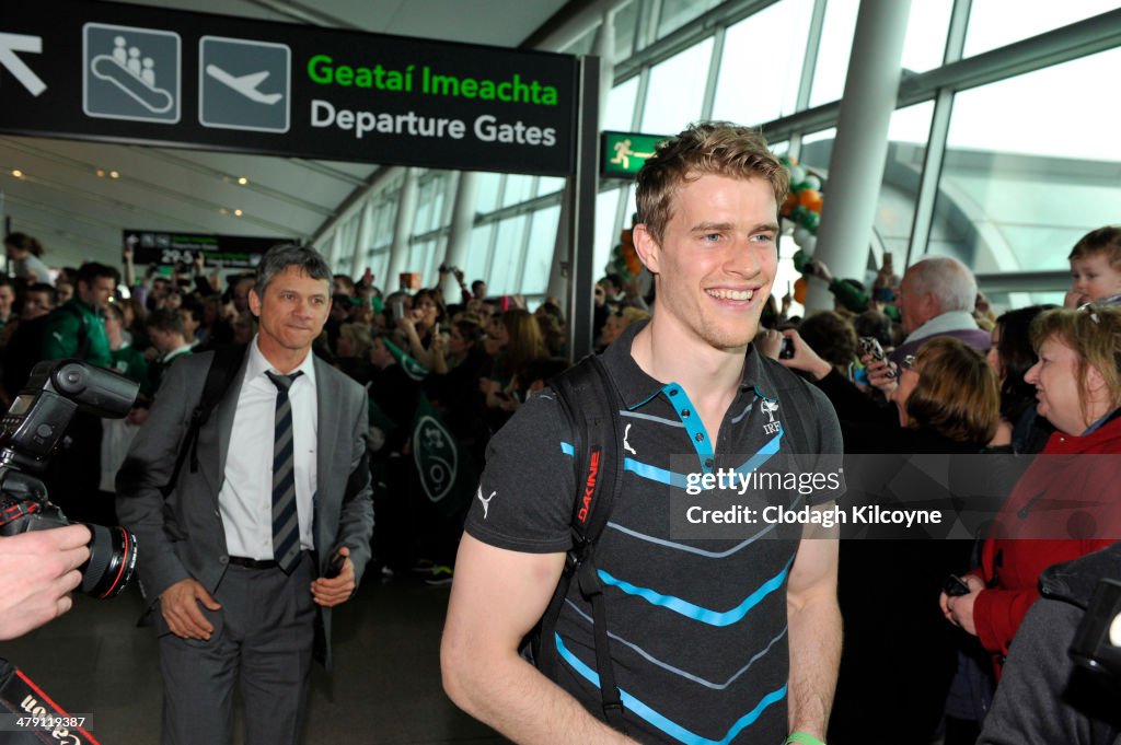 Six Nations Championship Winners Arrive In Dublin