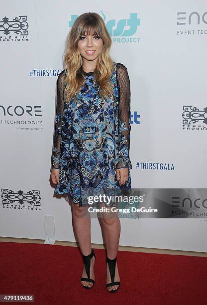 Actress Jennette McCurdy arrives at the 6th Annual Thirst Gala at The Beverly Hilton Hotel on June 30, 2015 in Beverly Hills, California.