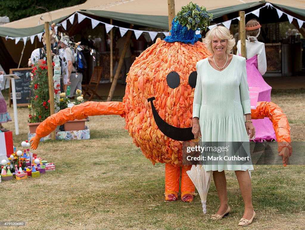 The Duchess Of Cornwall Visits The Hampton Court Flower Show
