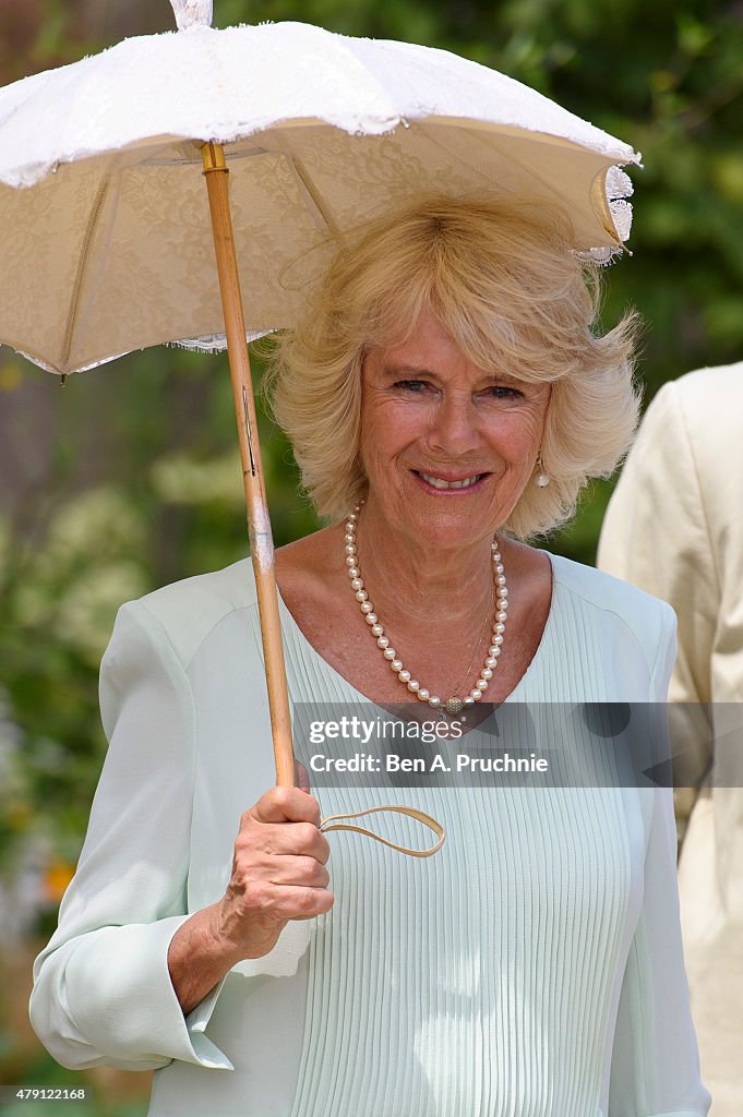 The Duchess Of Cornwall Visits Hampton Court Palace Flower Show