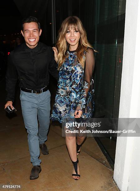 Jennette McCurdy is seen on June 30, 2015 in Los Angeles, California.