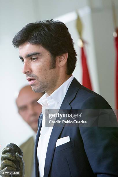 Bullfighter Miguel Angel Perera attends the 'Oreja de Oro' awards at Las Ventas Bullring on July 1, 2015 in Madrid, Spain.