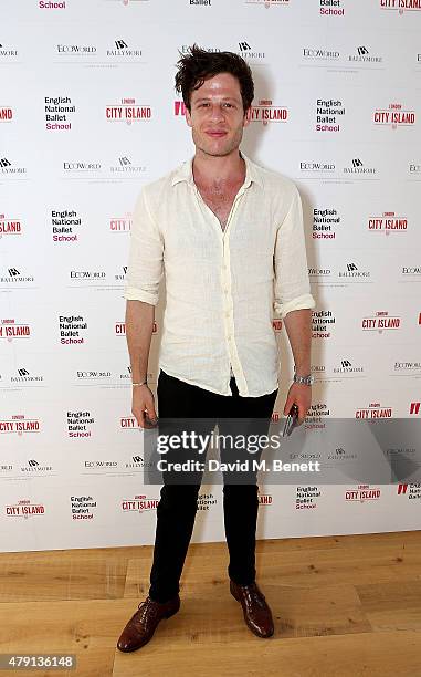 James Norton attends as Eco World Ballymore welcomes English National Ballet to its new home on London City Island on July 1, 2015 in London, United...