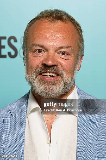 Graham Norton arrives at the Tiffany & Co. Immersive exhibition 'Fifth & 57th' at The Old Selfridges Hotel on July 1, 2015 in London, England.
