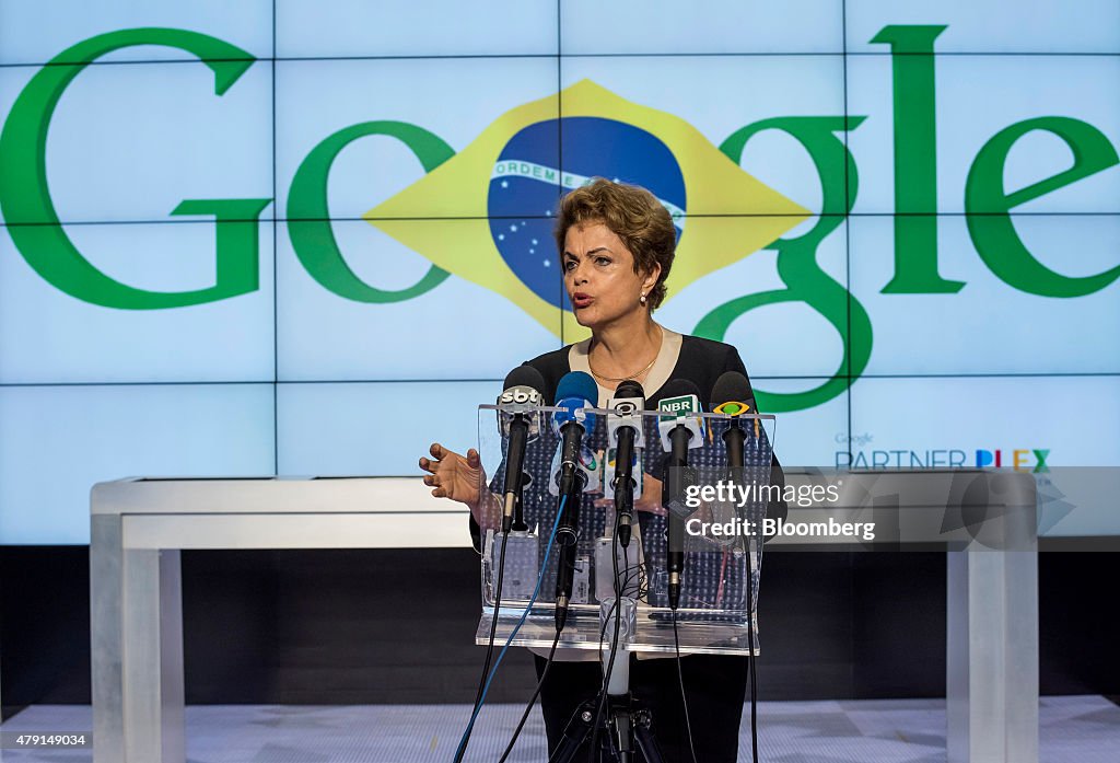 Brazilian President Dilma Rousseff Visits Silicon Valley