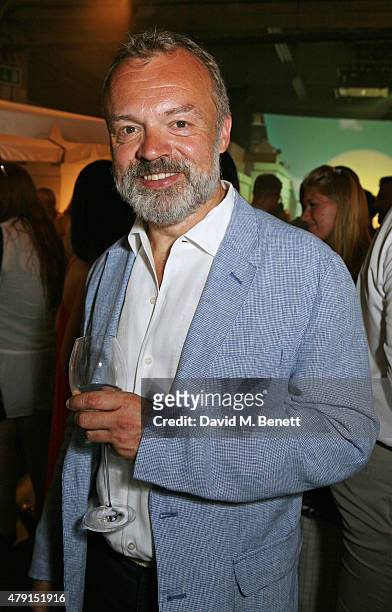 Graham Norton attends the Tiffany & Co. Immersive exhibition 'Fifth & 57th' at The Old Selfridges Hotel on July 1, 2015 in London, England.