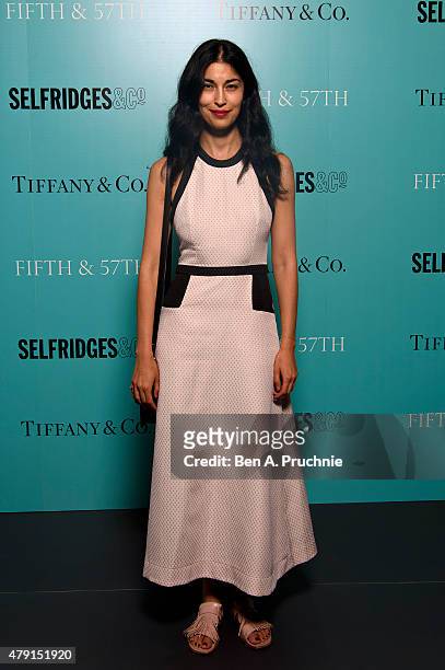 Caroline Issa arrives at the Tiffany & Co. Immersive exhibition 'Fifth & 57th' at The Old Selfridges Hotel on July 1, 2015 in London, England.