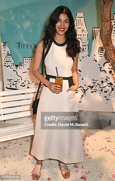 Caroline Issa attends the Tiffany & Co. Immersive exhibition 'Fifth & 57th' at The Old Selfridges Hotel on July 1, 2015 in London, England.