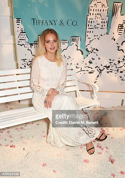 Laura Hayden attends the Tiffany & Co. Immersive exhibition 'Fifth & 57th' at The Old Selfridges Hotel on July 1, 2015 in London, England.