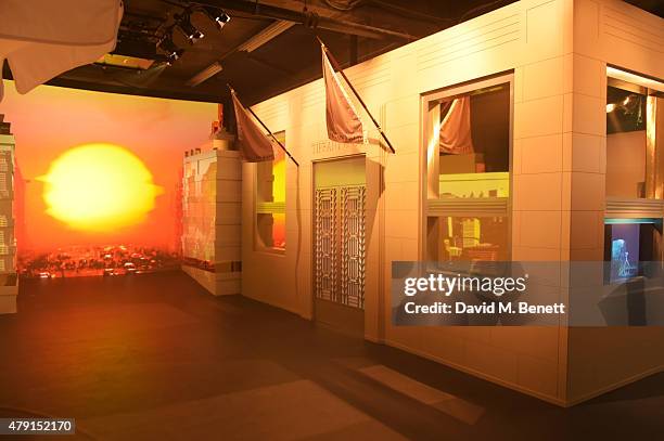 General view of the atmosphere at the Tiffany & Co. Immersive exhibition 'Fifth & 57th' at The Old Selfridges Hotel on July 1, 2015 in London,...