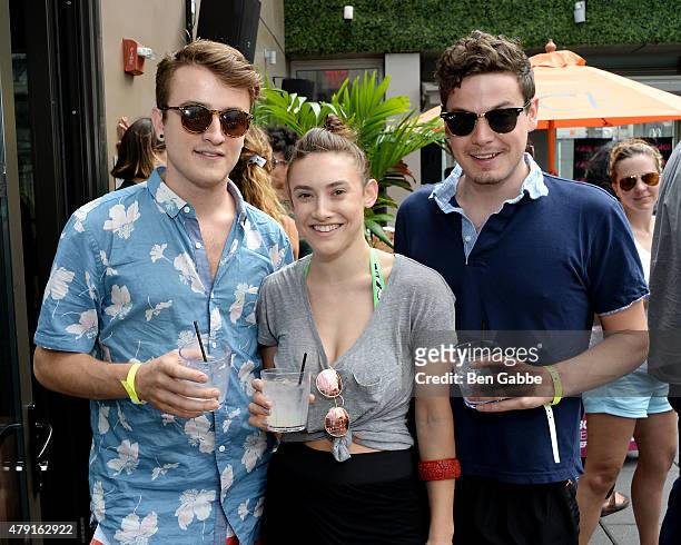 Guests attend Demi Lovato's Debut of her New Single, "Cool for the Summer," with Z100 at Gansevoort Park Avenue on July 1, 2015 in New York City.