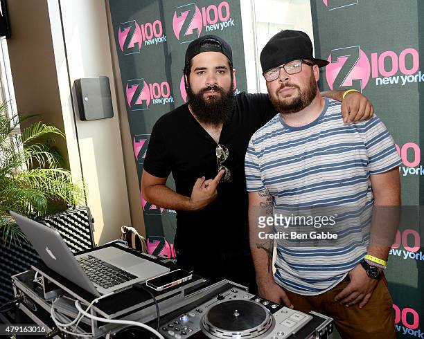 Hawk and Brian Chirlo attend Demi Lovato's Debut of her New Single, "Cool for the Summer," with Z100 at Gansevoort Park Avenue on July 1, 2015 in New...