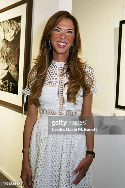 Heather Kerzner attends a private view of "Raw Footage" at The Opera Gallery on July 1, 2015 in London, England.