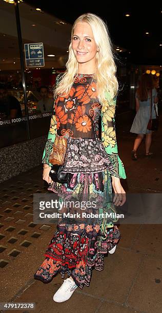 Poppy Delevingne attending the Tiffany & Co. Exhibition 'Fifth And 57th' Opening Night on July 1, 2015 in London, England.