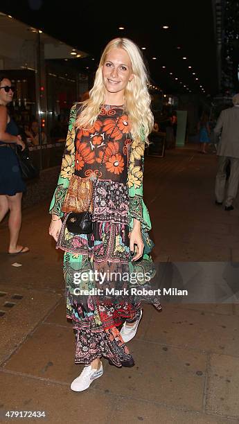 Poppy Delevingne attending the Tiffany & Co. Exhibition 'Fifth And 57th' Opening Night on July 1, 2015 in London, England.