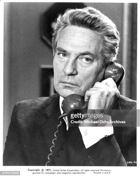 Actor Peter Finch in a scene from the United Artist movie "Sunday Bloody Sunday" circa 1971.