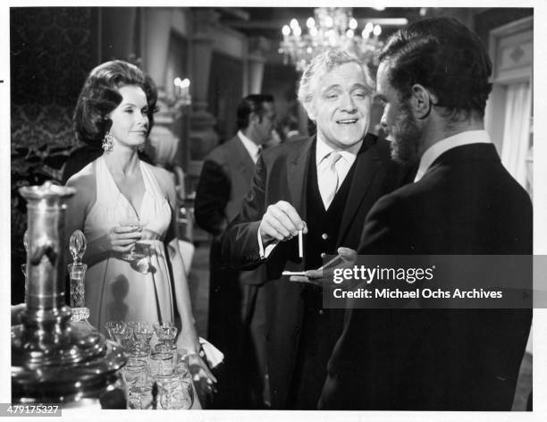 Actress Dina Merrill, actor Sandor Szabo and Cliff Robertson in a scene from the movie "The Sunshine Patriot" circa 1968.