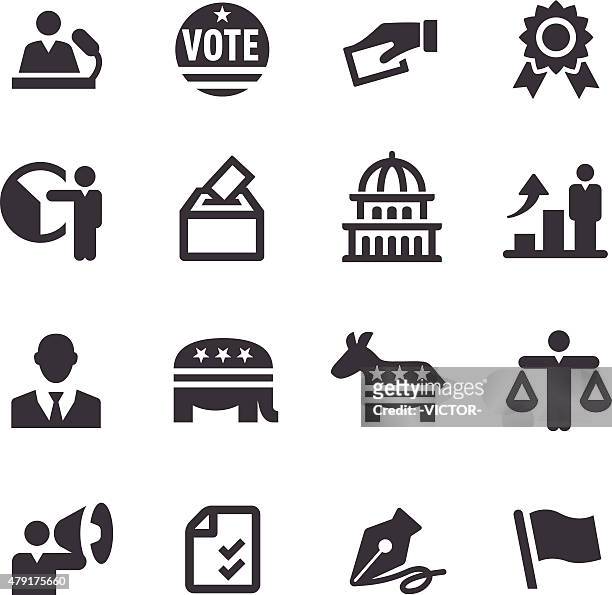 election icons - acme series - freedom stock illustrations