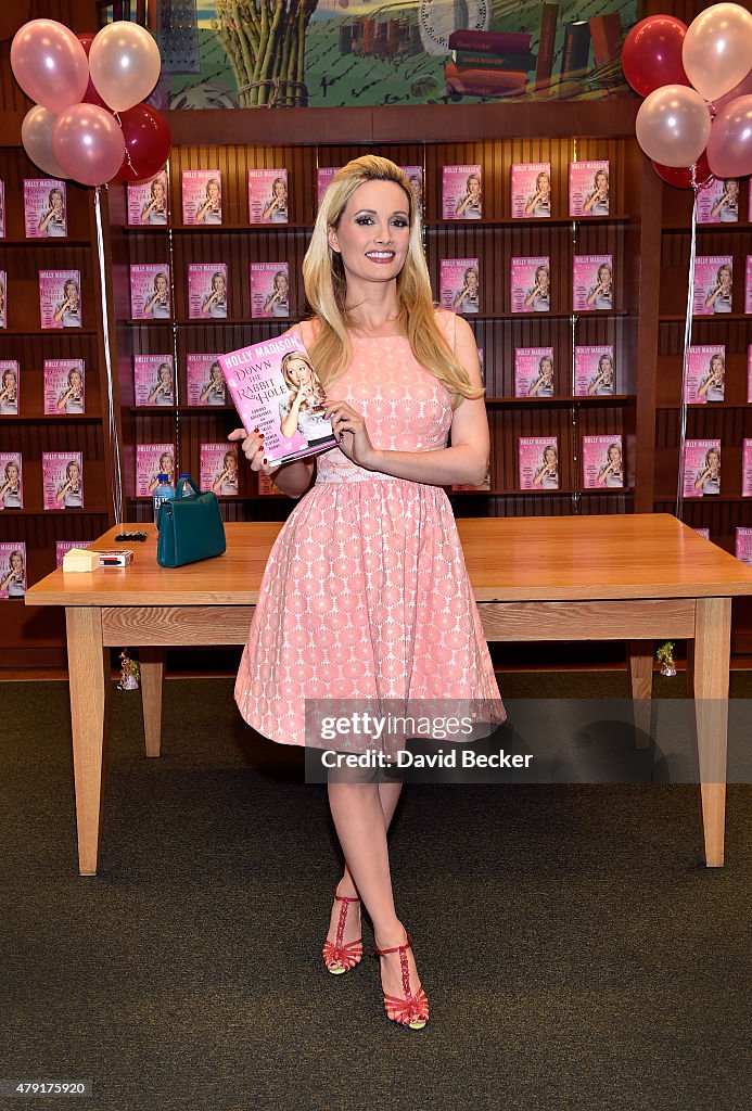 Holly Madison's "Down The Rabbit Hole: Curious Adventures And Cautionary Tales Of A Former Playboy Bunny" Book Signing At Barnes & Noble Las Vegas