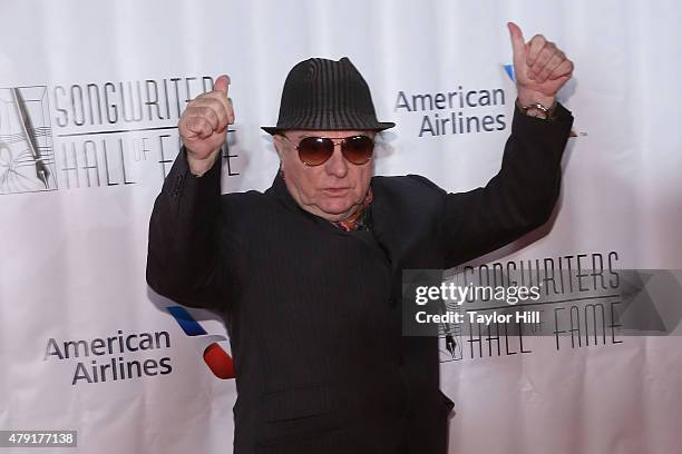 Van Morrison attends the Songwriters Hall Of Fame 46th Annual Induction And Awards at Marriott Marquis Hotel on June 18, 2015 in New York City.