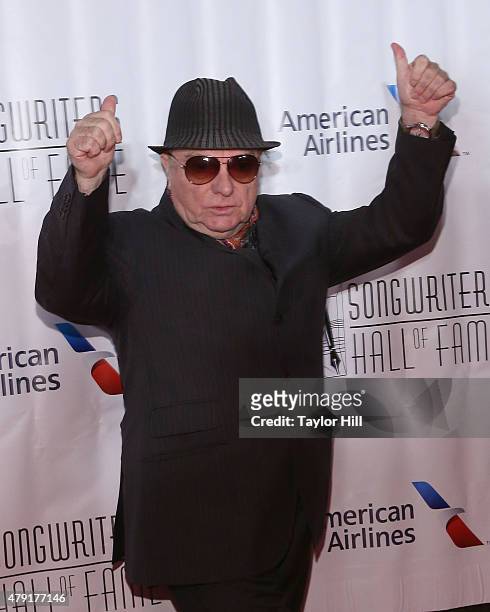 Van Morrison attends the Songwriters Hall Of Fame 46th Annual Induction And Awards at Marriott Marquis Hotel on June 18, 2015 in New York City.