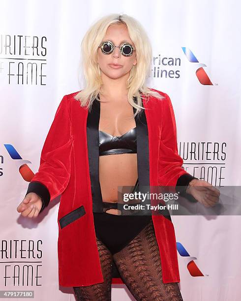 Lady Gaga attends the Songwriters Hall Of Fame 46th Annual Induction And Awards at Marriott Marquis Hotel on June 18, 2015 in New York City.