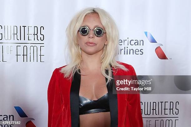 Lady Gaga attends the Songwriters Hall Of Fame 46th Annual Induction And Awards at Marriott Marquis Hotel on June 18, 2015 in New York City.