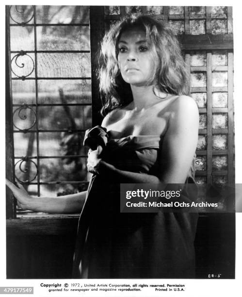 Actress Antoinette Bower in a scene from the Sci-fi movie "Superbeast" circa 1972.