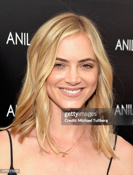 Actress Emily Wickersham attends the grand opening of the Anil Arjandas Jewels Los Angeles Boutique on July 1, 2015 in West Hollywood, California.